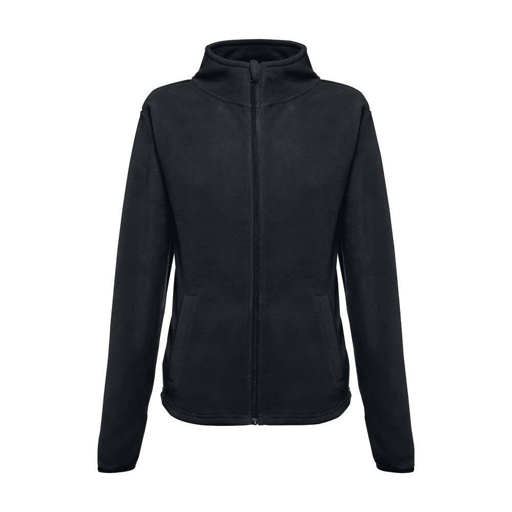 THC HELSINKI WOMEN. Polarfleecejacke aus Polyester mit Gürtel für Damen - Schwarz