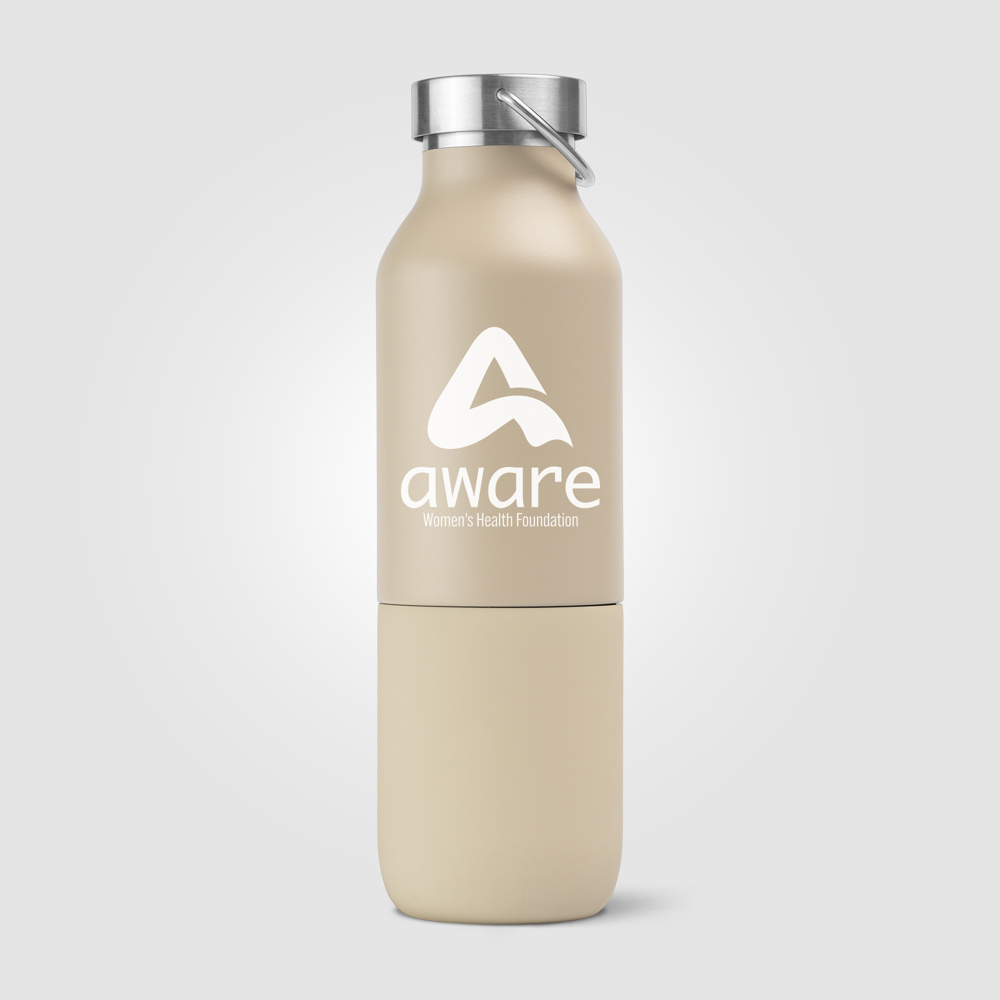 Freya Duo - 2-in-1 590 ml Recycling-Edelstahlflasche - Doppelwandig mit 325 ml Becher