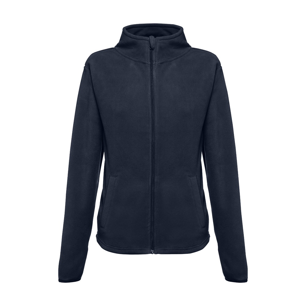 THC HELSINKI WOMEN. Polarfleecejacke aus Polyester mit Gürtel für Damen - Dunkelblau