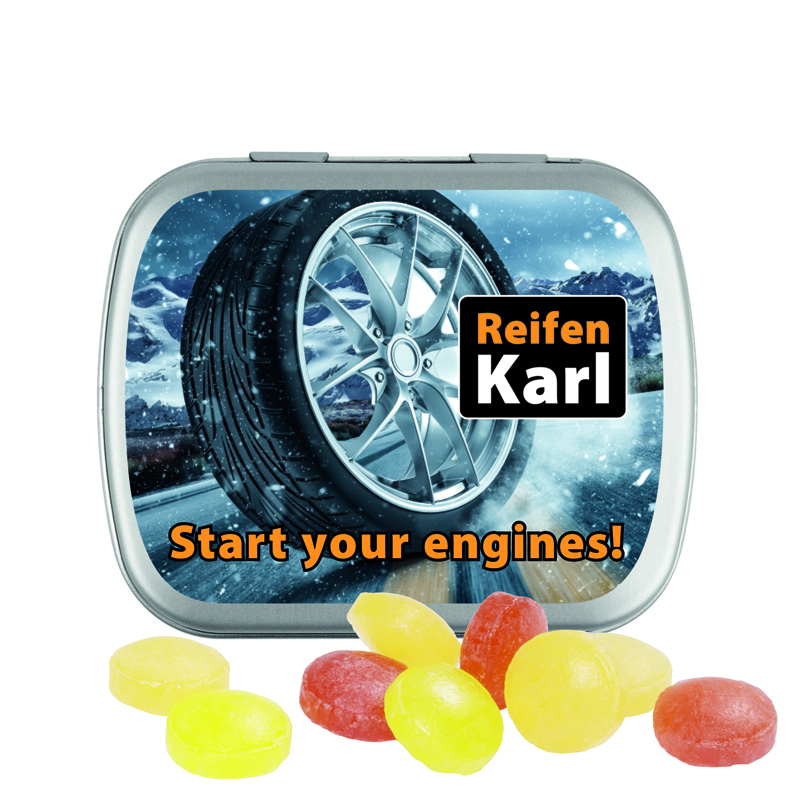 Klappdose - matt-silber