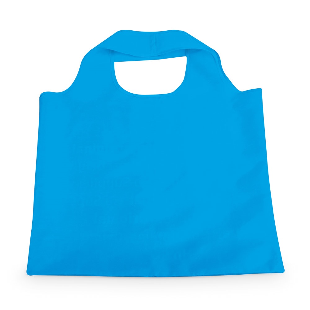 FOLA. Faltbare Tragetasche aus 190T Polyester - Hellblau