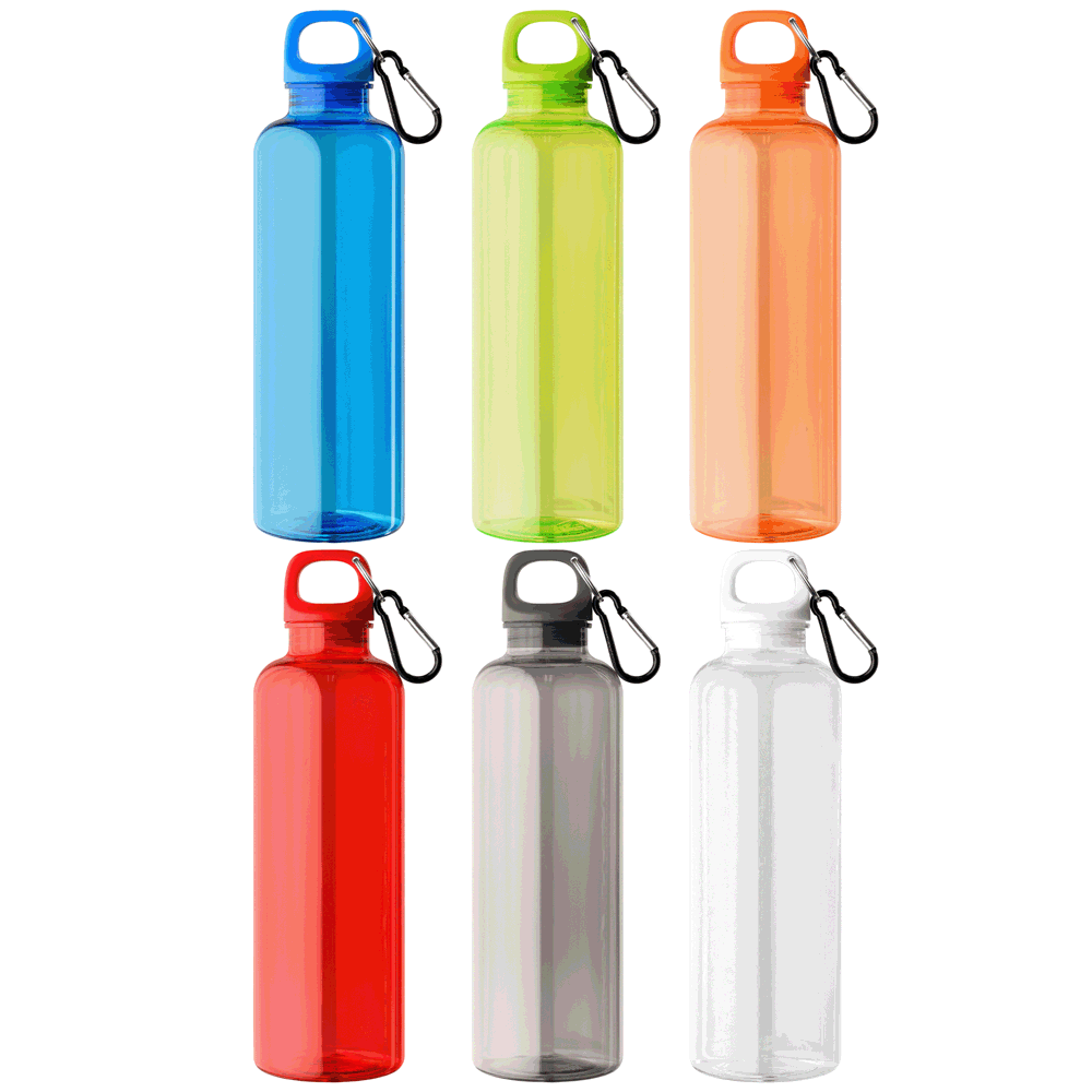 Doli Fahrradflasche mit Schraubverschluss und Karabinerclip aus rPET  – 740 ml