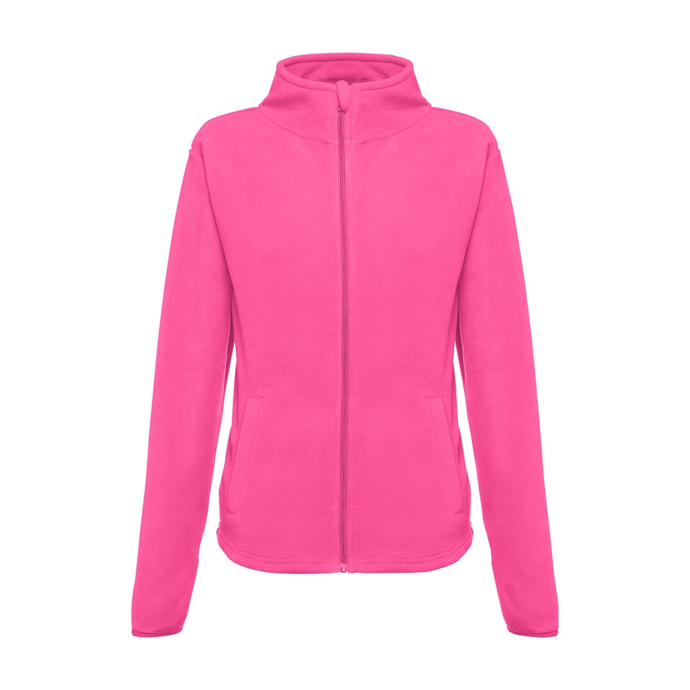 THC HELSINKI WOMEN. Polarfleecejacke aus Polyester mit Gürtel für Damen - ROSA