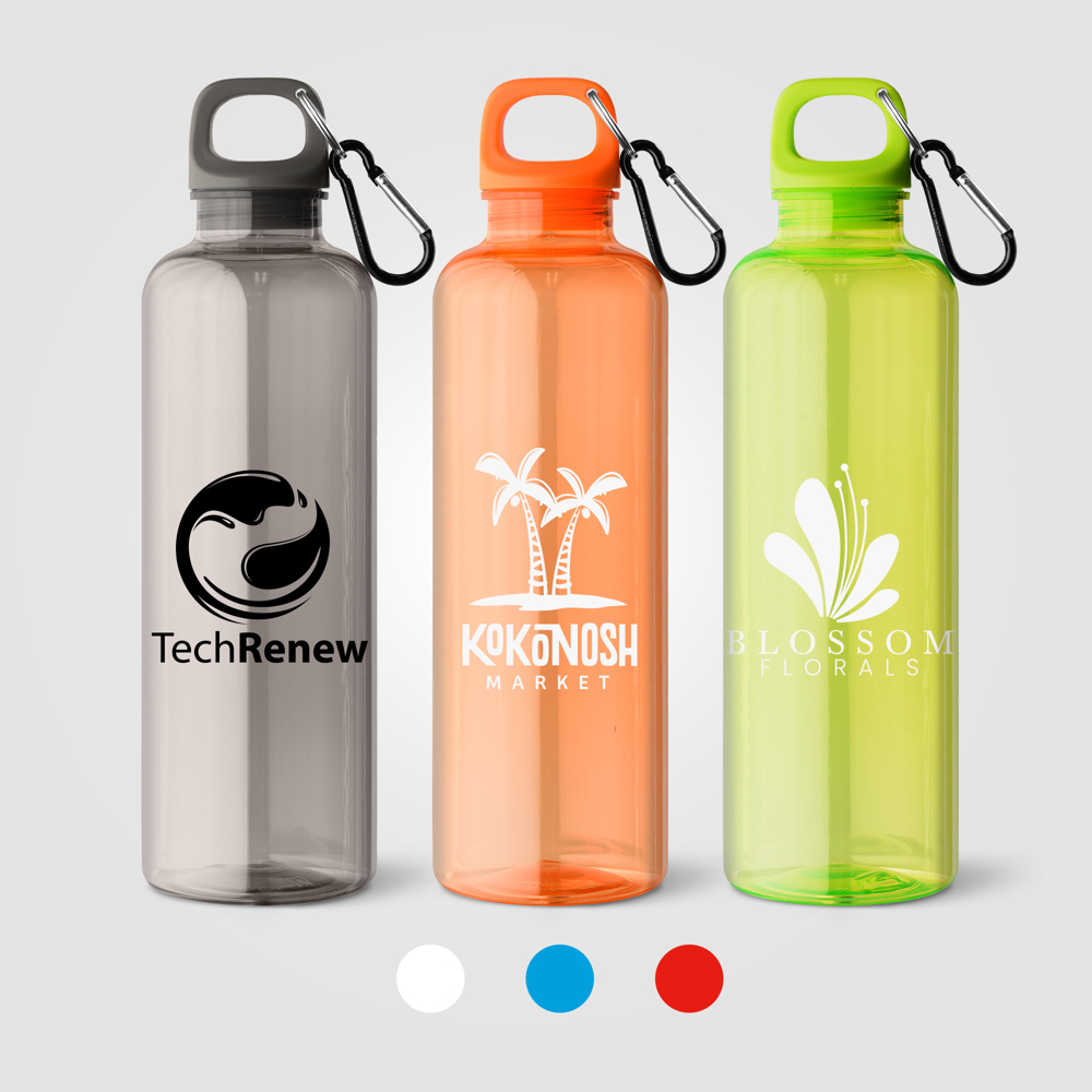 Doli Fahrradflasche mit Schraubverschluss und Karabinerclip aus rPET  – 740 ml