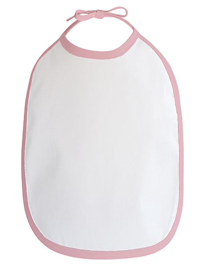 Link Kids Wear - Baby Bib - White, Babypink