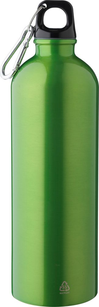Recycelte einwandige Edelstahlflasche (750 ml) Emeric - Hellgrün